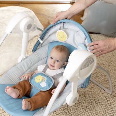 INGENUITY Houpačka s melodií Sun Valley™ Teal 0m+ do 9kg