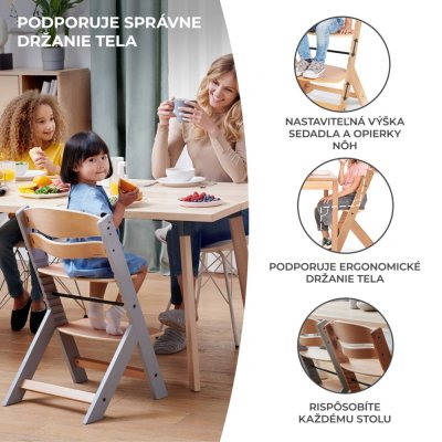KINDERKRAFT Matstol Enock Trä