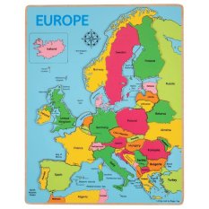 Bigjigs Toys Holzpuzzle Europa Karte 25-teilig