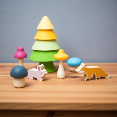 Bigjigs Toys Leśne zwierzątka