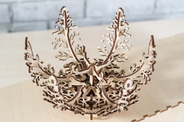 Ugears 3D Wooden Mechanical Puzzle Flower
