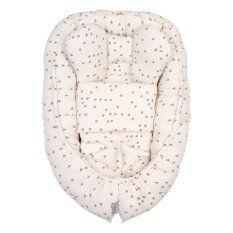 BELISIMA Babynest Soft mit Bezug Vanille 85x55 cm