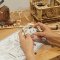 RoboTime 3D Puzle de madera mecánica tocadiscos (accionamiento eléctrico)