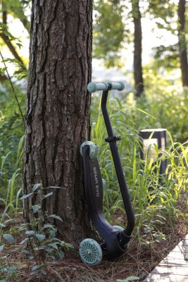 QPLAY Sema Evo Scooter/Balance Bike with LED Lights Khaki, ages 1-6 years, up to 50 kg