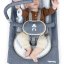 INGENUITY Massagesessel vibriert mit Happy Belly™ Rock-to-Bounce-Melodie – Chambray 0 m+ bis 9 kg