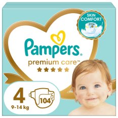 PAMPERS Premium Care Pannolini Usa e Getta 4 (9-14 kg) 104 pz - MEGA PACK