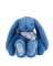 Doudou Lapin en peluche avec foulard bleu 35 cm