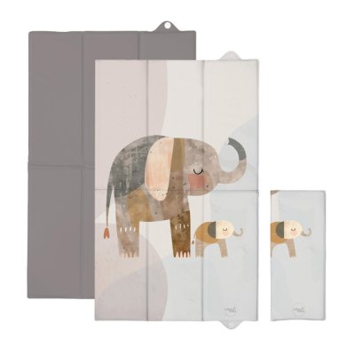 CEBA BABY Skötdyna för Resan (80x50) Basic Elephant Family