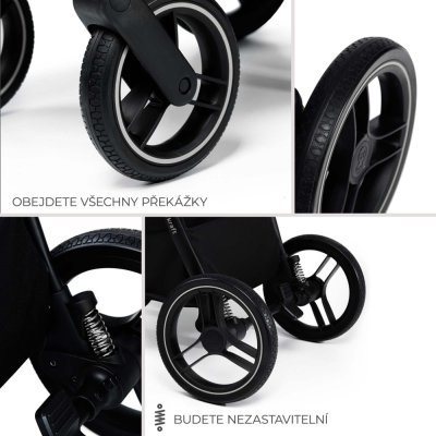 KINDERKRAFT Kombinirani voziček Nea 2 2v1 Dark Grey