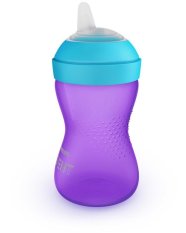 Cana Philips AVENT Grippy cu gura moale 300 ml fetita