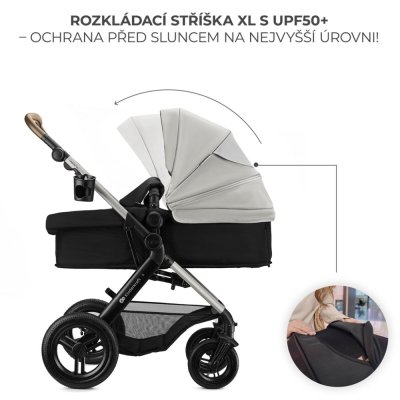 KINDERKRAFT Kombikinderwagen 3in1 Moov 2 XL Air Grey