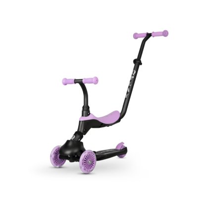 Hulajnoga / rowerek biegowy QPLAY Sema Evo ze światłami LED Violet, wiek 1 - 6 lat, do 50 kg