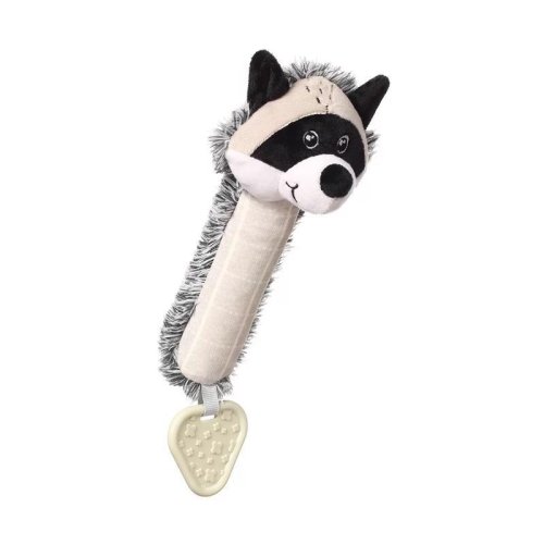 BABYONO Whistling toy with teether Rocky raccoon 25x11 cm