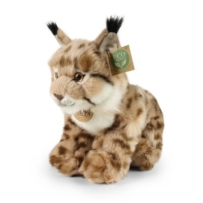 Rappa Pluche lynx zittend 27 cm ECO-FRIENDLY