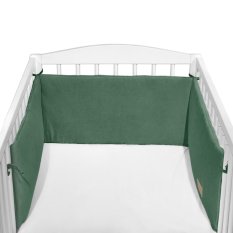 KLUPS Geländer für Kinderbett Velvet grün 180x30 cm