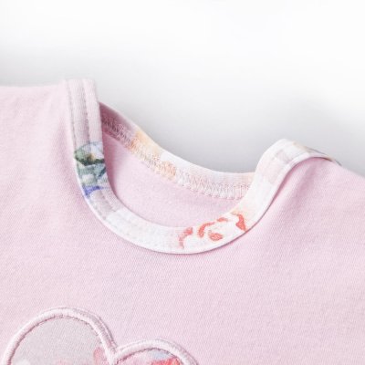 Body Kleid dünnes KR Set Outlast® - rosa Baby/hellrosa Blumen