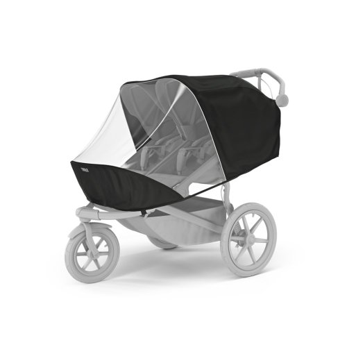 THULE Broer/zus kinderwagen Urban Glide Dubbel Zwart/Zacht Beige set XXXL