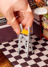 RoboTime Puzzle 3D din lemn, model miniatura căsuță Garaj
