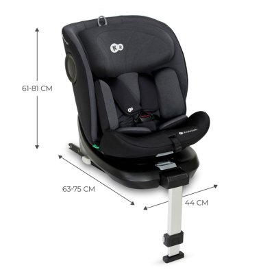 KINDERKRAFT Avtosedež I-360 i-Size 40-150 cm Black