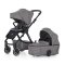 PETITE&MARS Kočárek kombinovaný ICON 2v1 Dove Grey XXL AIR + Core Pro i-Size Black Grey + Báze