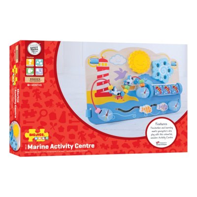 Bigjigs Baby Placa Motora de Madeira Mar