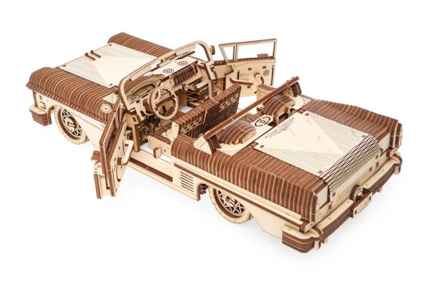 Ugears 3D Holzmechanik Puzzle VM-05 Cabriolet Traumwagen