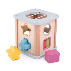 Bigjigs Toys Motorikwürfel blau