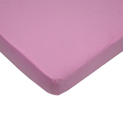 EKO Laken waterdicht met rubber jersey roze 120x60 cm