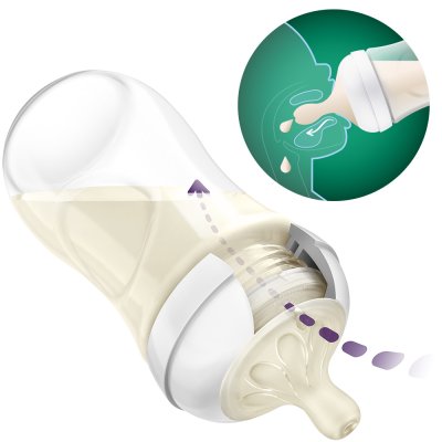 Γυάλινη φιάλη Philips AVENT Natural Response 120 ml, 0m+