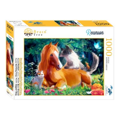 Brain Tree Puzzle Spotkanie zwierząt 1000 elementów