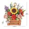 RoboTime Puzzle 3D din lemn, jardinieră cu flori