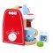 Bigjigs Toys Macchina da caffè in legno rossa