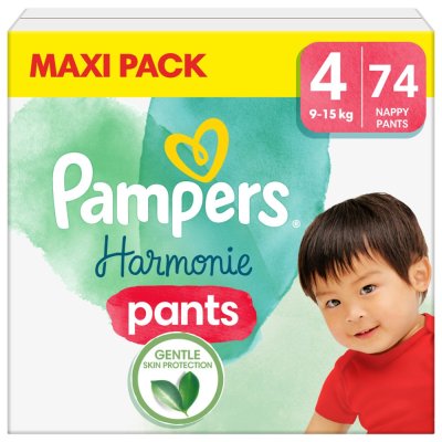 2x PAMPERS Mutandine per pannolini Harmonie Pants taglia 4 (74 pezzi) 9-15 kg