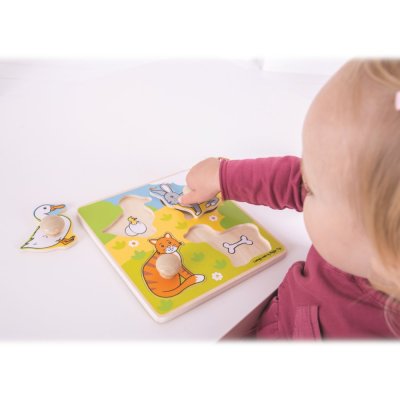 Bigjigs Toys Puzzle drewniane zwierzęta domowe