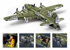 Sluban Model Bricks M38-B1367 American B-17G bomber in 1:44 scale