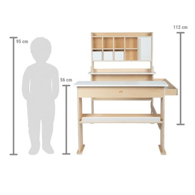 small foot Lesena prodajna stojnica bela