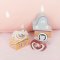 CANPOL BABIES Set symmetrischer Silikon-Schnuller Light Touch 0-6m Sleepy Koala rosa