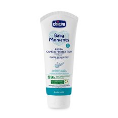 CHICCO Baby Moments Baby-Po-Creme ohne Parfüm mit 99 % natürlichen Inhaltsstoffen 100 ml, 0 Monate+
