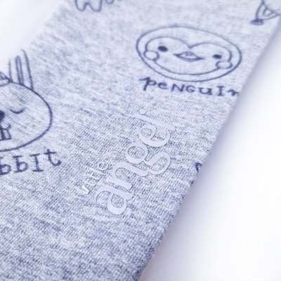 Legging gladde PRINT Outlast® - grijze gemêleerde dieren