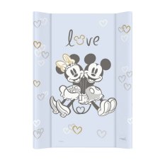 CEBA Wickelunterlage mit fester Oberseite COMFORT (50x70) Disney Minnie & Mickey Blau