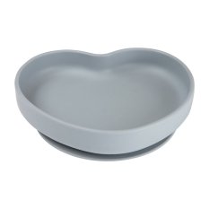 CANPOL BABIES Assiette en silicone avec ventouse Coeur bleu