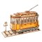 RoboTime Drewniane puzzle 3D Tramwaj historyczny