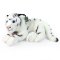 Rappa Plišasti tiger bel ležeči 36 cm ECO-FRIENDLY