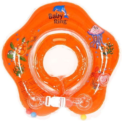 BABY RING Kruh na koupání 0-24 m - oranžový