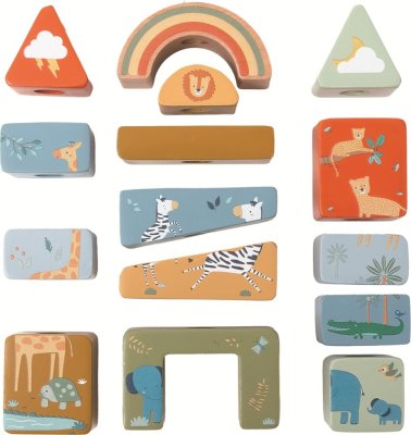 2Kids Toys Nasadzovanie kociek Safari