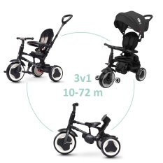 QPLAY Dreirad Rito eva plus Black, Alter 10-72 Monate