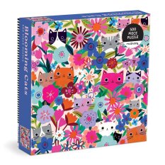 Puzzle Mudpuppy Koty w kwiatach 500 elementów