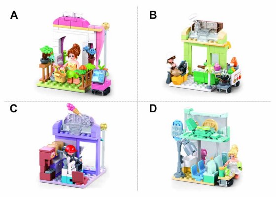 Sluban Metropolis M38-B1265A Blomsteraffär