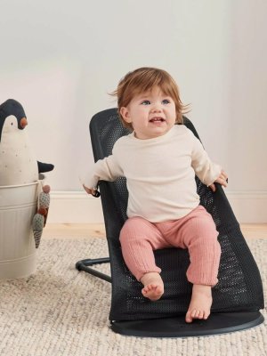 BABYBJÖRN Liege Bliss Schwarzes Netz, schwarze Konstruktion