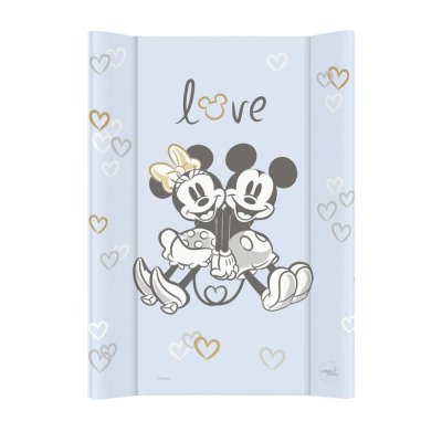 CEBA BABY Podložka přebalovací s pevnou deskou COMFORT (50x70) Disney Minnie & Mickey Blue
